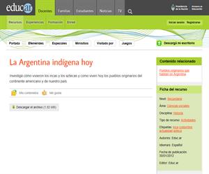 La Argentina indígena hoy