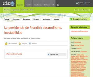 La presidencia de Frondizi: desarrollismo, inestabilidad
