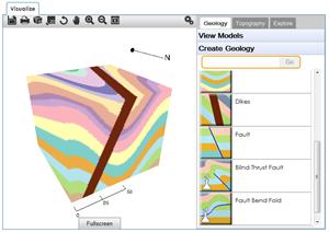 Visible Geology,  crea modelos geológicos en 3D