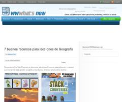 7 recursos web para Geografía