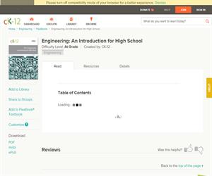 Engineering: An Introduction for High Schoo?