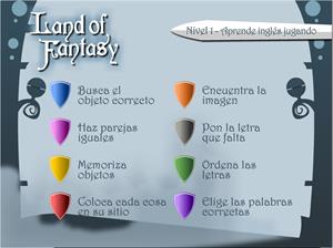 Land of fantasy (Nivel 1). Aprende inglés jugando