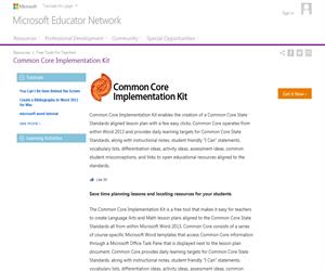 Common Core Implementation Kit