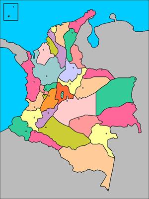 Mapa interactivo de Colombia: departamentos y capitales (luventicus.org)