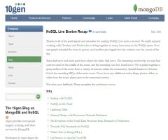 NoSQL Live Boston Recap (10gen)