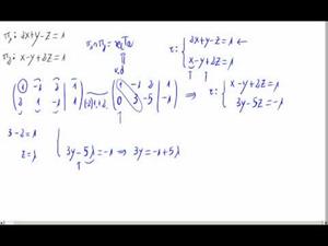 Punto y vector de una recta en forma implícita (en 3D) Opción 2
