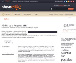Pérdida de la Patagonia 1881 (Educarchile)