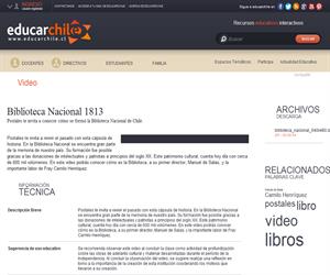 Biblioteca Nacional 1813 (Educarchile)