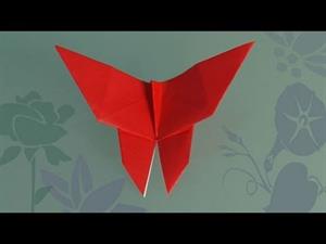 Cómo hacer una mariposa de papel. Origami