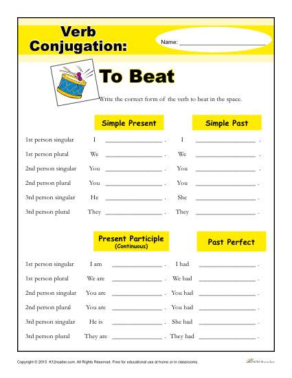 Verb Conjugation: To Beat