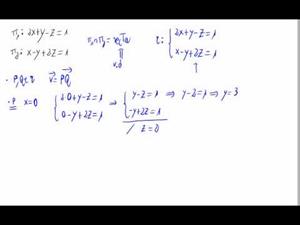 Punto y vector de una recta en forma implícita (en 3D) Opción 1