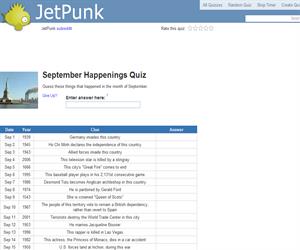 September Happenings Quiz