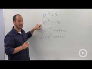 Rational Exponents with Negative Coefficients