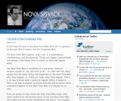 The Birth of the Scheduled Web (Nova Spivack - Minding the Planet)
