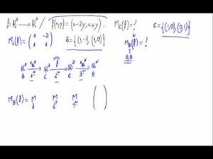 Aplicaciones lineales - Matriz respecto base con fórmula