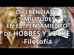 Diferencias y similitudes pensamiento Hobbes y Locke