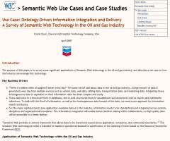 A Survey of Semantic Web Technology in the Oil and Gas Industry