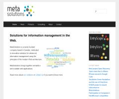 MetaSolutions: Solutions for information management in the Web