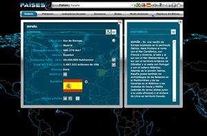 PAÍSES@. Mapamundi interactivo online