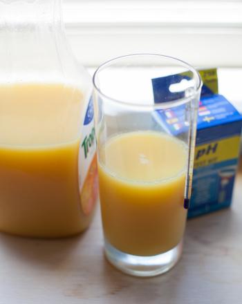 Does Storage Temperature Affect Orange Juice's Acidity?