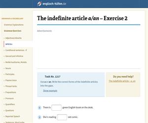 Definite and indefinite articles: the, a / an