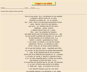 114ª Ficha de ortografía de Don Quijote de la Mancha