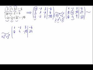 Resolución de un sistema por el método de Gauss
