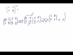 Cálculo de una matriz inversa