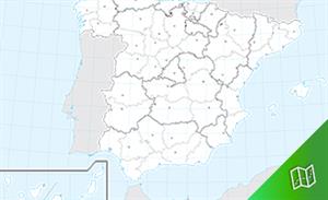 Mapa mudo político de España