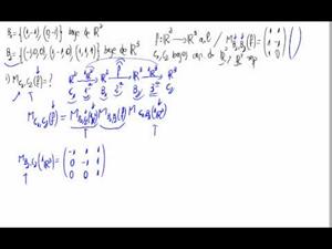 Matriz respecto de las base canónica de una aplicación lineal