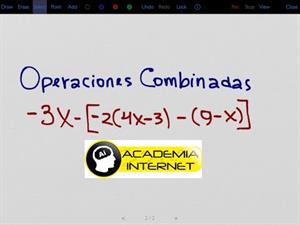 Multiplicación, suma y resta de expresiones algebraicas