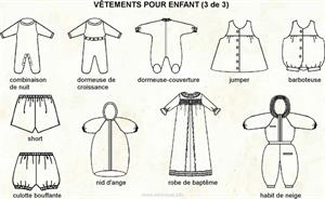 Vêtement pour enfant (Dictionnaire Visuel)
