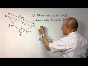 Teorema de la Bisectriz. Ejercicio 1 (JulioProfe)