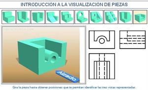 Introducción a la visualización de piezas. Ejemplo 10. Dibujo Técnico