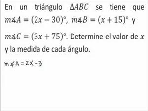 Ecuación con los ángulos de un triangulo (JulioProfe)