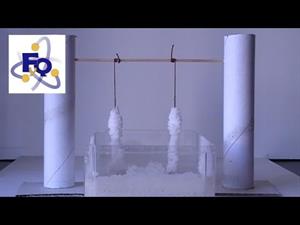 Experimentos de Química (cristalización): Columnas de sal