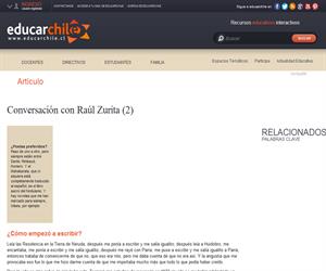Conversación con Raúl Zurita (2) (Educarchile)