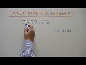 División de números decimales en Educación Primaria y Educación Secundaria