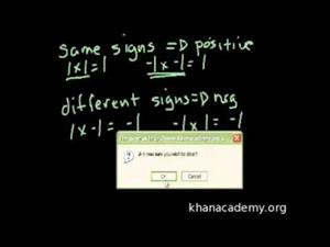 Multiplicación Y División De Números Negativos (Khan Academy Español)