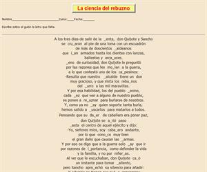 82ª Ficha de ortografía de Don Quijote de la Mancha