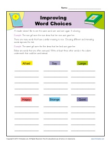 Improving Word Choices