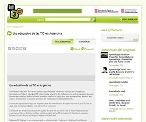 Uso educativo de las TIC en Argentina (Edu3.cat)