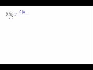 Fracción generatriz (Número finito de cifras decimales)