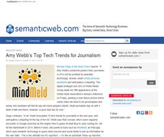 Tendencias tecnológicas en periodismo. Amy Webb’s Top Tech Trends for Journalism (Semantic Web)