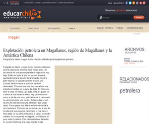Explotación petrolera en Magallanes (Educarchile)