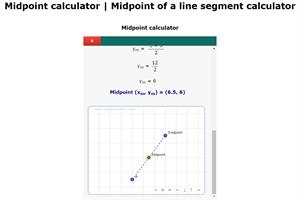 Online Midpoint calculator