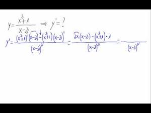 Derivada - Cociente de polinomios