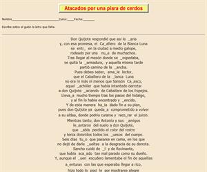 112ª Ficha de ortografía de Don Quijote de la Mancha
