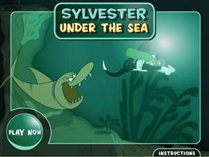 Sylvester under the Sea. El gato Silvestre bajo el mar