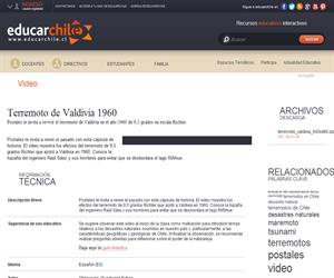 Terremoto de Valdivia 1960 (Educarchile)